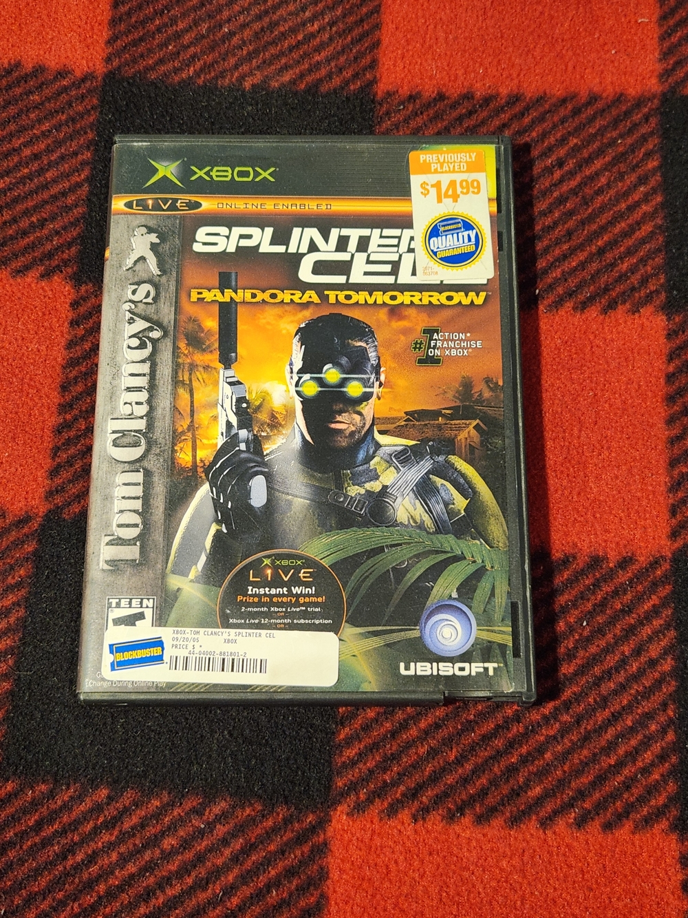 Tom Clancy's Splinter Cell: Pandora Tomorrow (Microsoft Xbox, 2004)